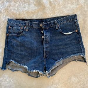 Levi’s 501 button fly cutoff shorts